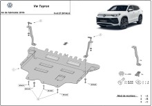 Aluminium Unterfahrschutz für Motor Volkswagen Tayron (2018-2026)