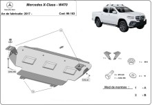 Stahl Unterfahrschutz für Kühler Mercedes X-Class (2017-2020)