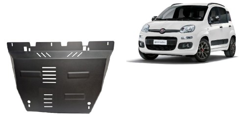Stahl Unterfahrschutz für Motor Fiat Panda 4x2 (2011-2026)