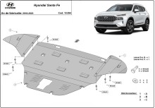 Stahl Unterfahrschutz für Motor Hyundai Santa Fe (2018-2023)