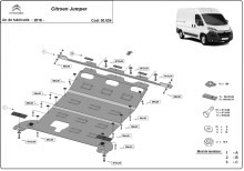 Stahl Unterfahrschutz für Motor Citroen Jumper (2016-2026)