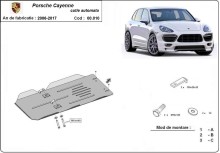 Stahl Unterfahrschutz für Getriebe Porsche Cayenne - Automaticgetriebe (2006-2017)