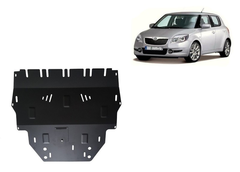 Stahl Unterfahrschutz für Motor Skoda Fabia 2 Diesel (2007-2014)