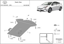 Stahl Unterfahrschutz für Katalysator Toyota Prius (2019-2026)