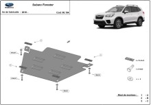 Stahl Unterfahrschutz für Getriebe Subaru Forester 5 (2018-2026)