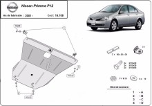 Stahl Unterfahrschutz für Motor Nissan Primera P12 (2001-2007)