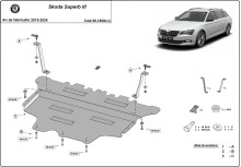 Aluminium Unterfahrschutz für Motor Skoda Superb (2015-2024)