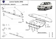 Stahl Unterfahrschutz für Motor Lancia Ypsilon (843) (2003-2011)