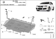 Aluminium Unterfahrschutz für Motor Volkswagen Jetta (2009-2012)
