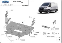 Stahl Unterfahrschutz für Motor Ford Transit - 4x4 (2013-2023)