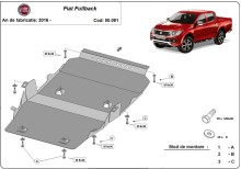 Stahl Unterfahrschutz für Motor Fiat Fullback (2016-2019)