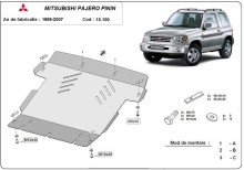 Stahl Unterfahrschutz für Motor Mitsubishi Pajero Pinin (1997-2007)