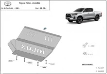 Aluminium Unterfahrschutz für Kühler Toyota Hilux Invincible (2021-2026)
