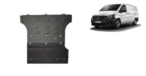 Stahl Unterfahrschutz für Motor Mercedes V-Class W447 2.2 D, 4x2 (2014-2026)