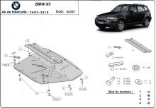 Stahl Unterfahrschutz für Kühler BMW X3 (2003-2010)