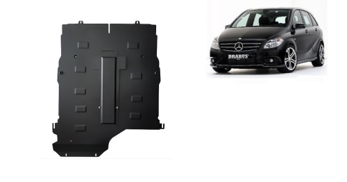 Stahl Unterfahrschutz für Motor, Getriebe Mercedes B-Class (2005-2011)