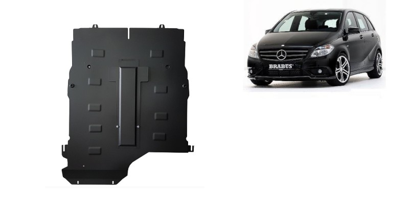 Stahl Unterfahrschutz für Motor, Getriebe Mercedes B-Class (2005-2011)