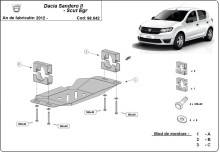 Stahl Unterfahrschutz für Stop-Go System, EGR Dacia Sandero 2 (2012-2020)