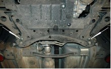 Stahl Unterfahrschutz für Motor, Getriebe Mitsubishi Lancer (2007-2017)
