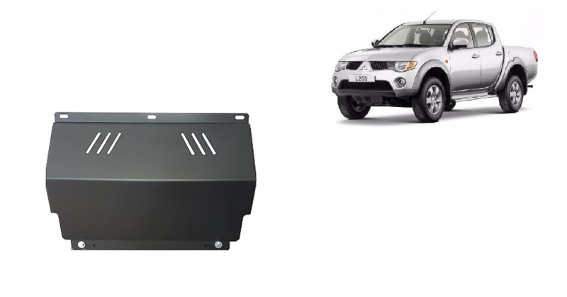Stahl Unterfahrschutz für Kühler Mitsubishi L 200 (2005-2015)