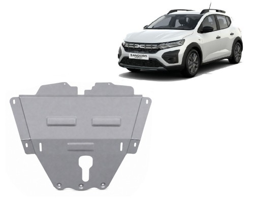 Aluminium Unterfahrschutz für Motor Dacia Sandero III (2021-2026)