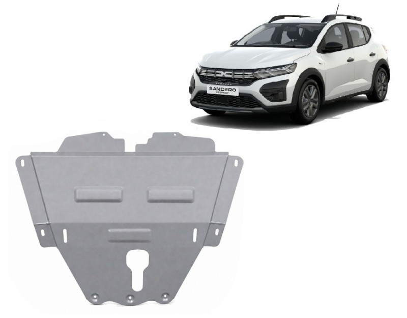 Aluminium Unterfahrschutz für Motor Dacia Sandero III (2021-2026)