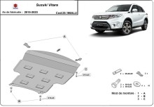 Aluminium Unterfahrschutz für Motor Suzuki Vitara (2013-2023)