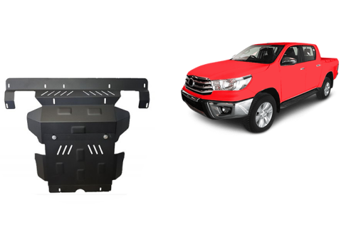 Stahl Unterfahrschutz für Motor, Kühler Toyota Hilux Revo (2016-2026)