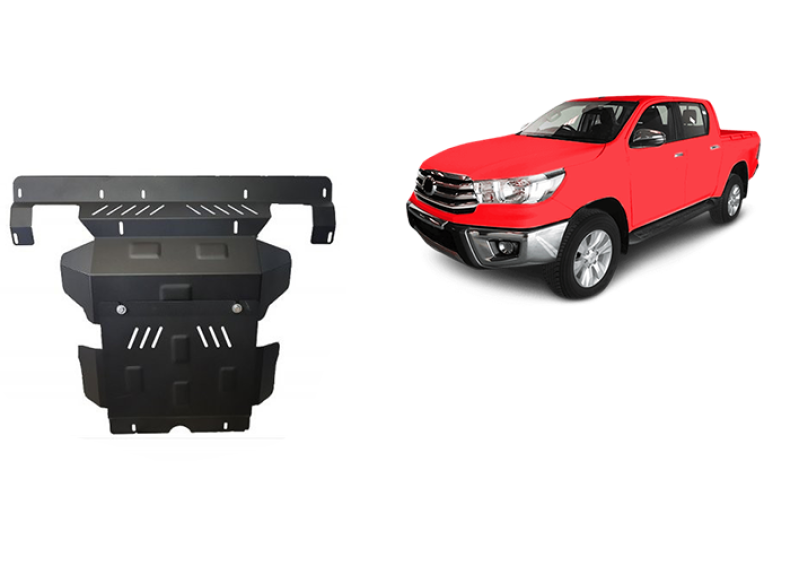 Stahl Unterfahrschutz für Motor, Kühler Toyota Hilux Revo (2016-2026)