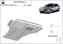 Stahl Unterfahrschutz für Motor, Getriebe Renault Megane 3 (2008-2017)