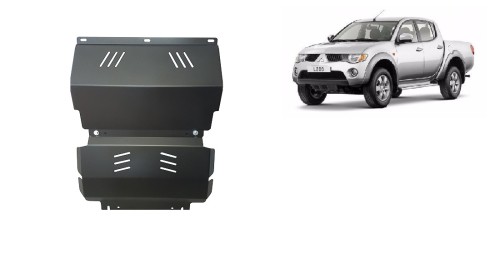 Stahl Unterfahrschutz für Motor, Kühler Mitsubishi L 200 (2005-2015)