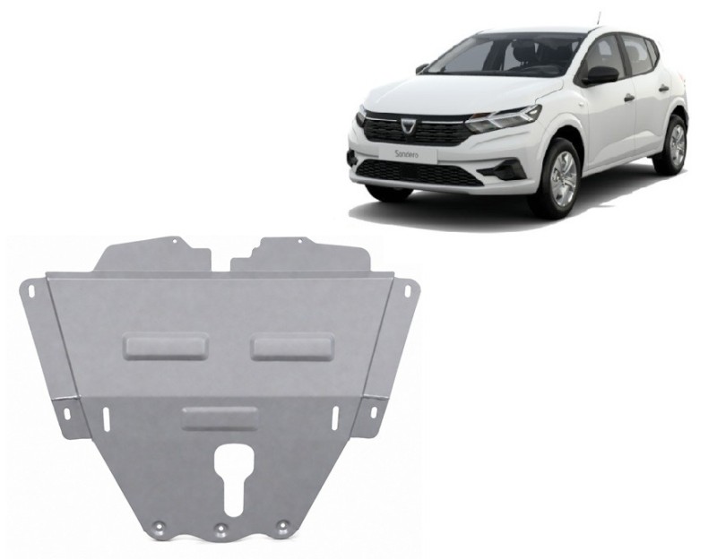 Aluminium Unterfahrschutz für Motor Dacia Sandero III (2021-2026)