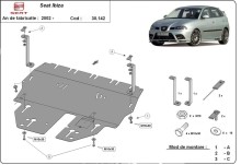 Stahl Unterfahrschutz für Motor Seat Ibiza Benzin (2002-2017)