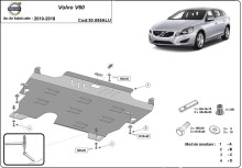 Aluminium Unterfahrschutz für Motor Volvo V60 (2010-2018)