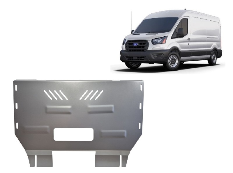 Aluminium Unterfahrschutz für Motor Ford Transit (2013-2026)