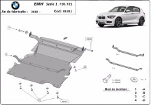 Stahl Unterfahrschutz für Motor BMW Seria 1 F20/F21 (2011-2018)