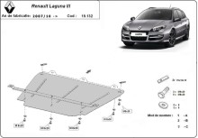 Stahl Unterfahrschutz für Motor Renault Laguna 3 (2007-2015)
