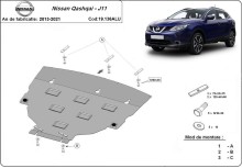 Aluminium Unterfahrschutz für Motor Nissan Qashqai (2013-2021)