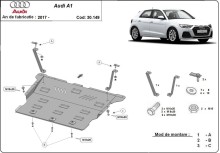Stahl Unterfahrschutz für Motor Audi A1 (2017-2026)