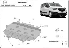 Stahl Unterfahrschutz für Motor Opel Combo (2018-2026)