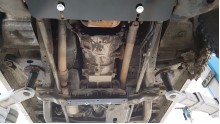 Stahl Unterfahrschutz für Getriebe Mitsubishi Pajero 4 (V80, V90) (2007-2021)