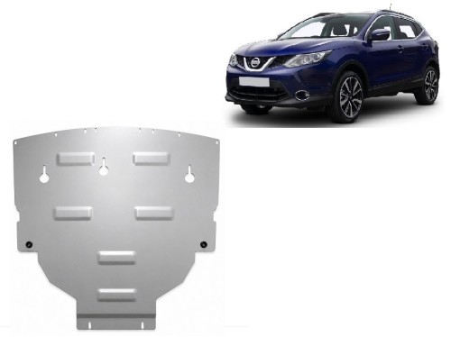 Aluminium Unterfahrschutz für Motor Nissan Qashqai (2013-2021)