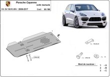 Stahl Unterfahrschutz für Getriebe Porsche Cayenne - Schaltgetriebe (2006-2017)