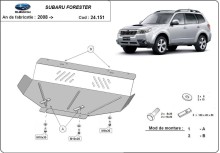 Stahl Unterfahrschutz für Motor Subaru Forester 3 (2008-2013)