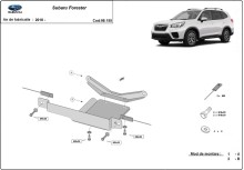 Stahl Unterfahrschutz für Differentialschutz Subaru Forester (2018-2026)
