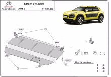 Stahl Unterfahrschutz für Motor Citroen C4 Cactus (2014-2020)