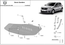 Stahl Unterfahrschutz für Kraftstofftank Dacia Sandero II (2012-2020)