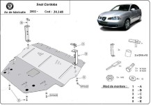 Stahl Unterfahrschutz für Motor Seat Cordoba Diesel (2002-2010)
