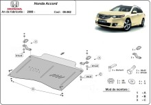 Stahl Unterfahrschutz für Motor, Getriebe Honda Accord (2008-2012)