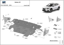 Stahl Unterfahrschutz für Motor Subaru XV (2018-2022)